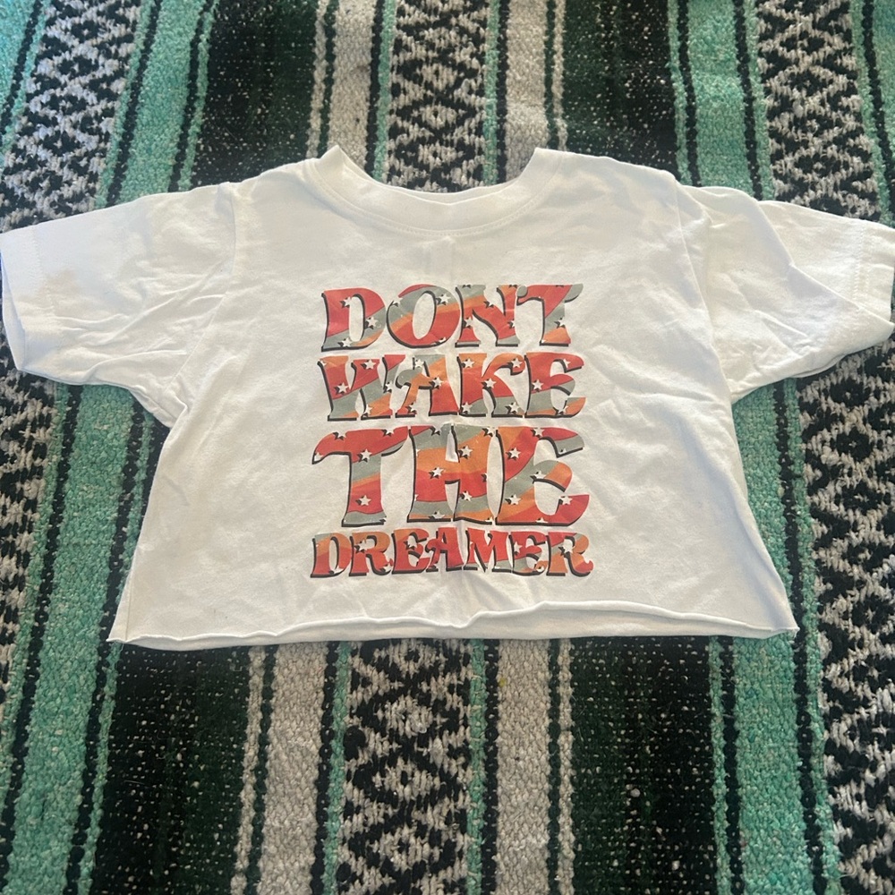 Kids graphic cropped tee